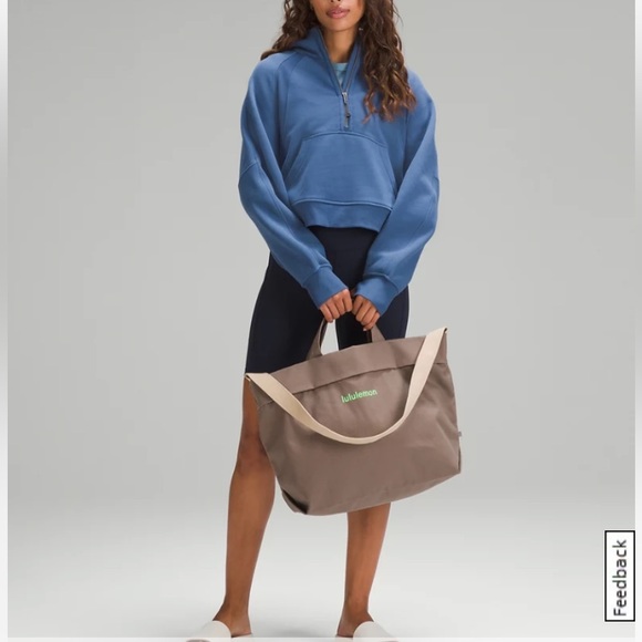 NWT Lululemon Athletica Cotton Canvas Tote Bag 26L ✨ASIA EXCLUSIVE ✨ - Picture 7 of 12